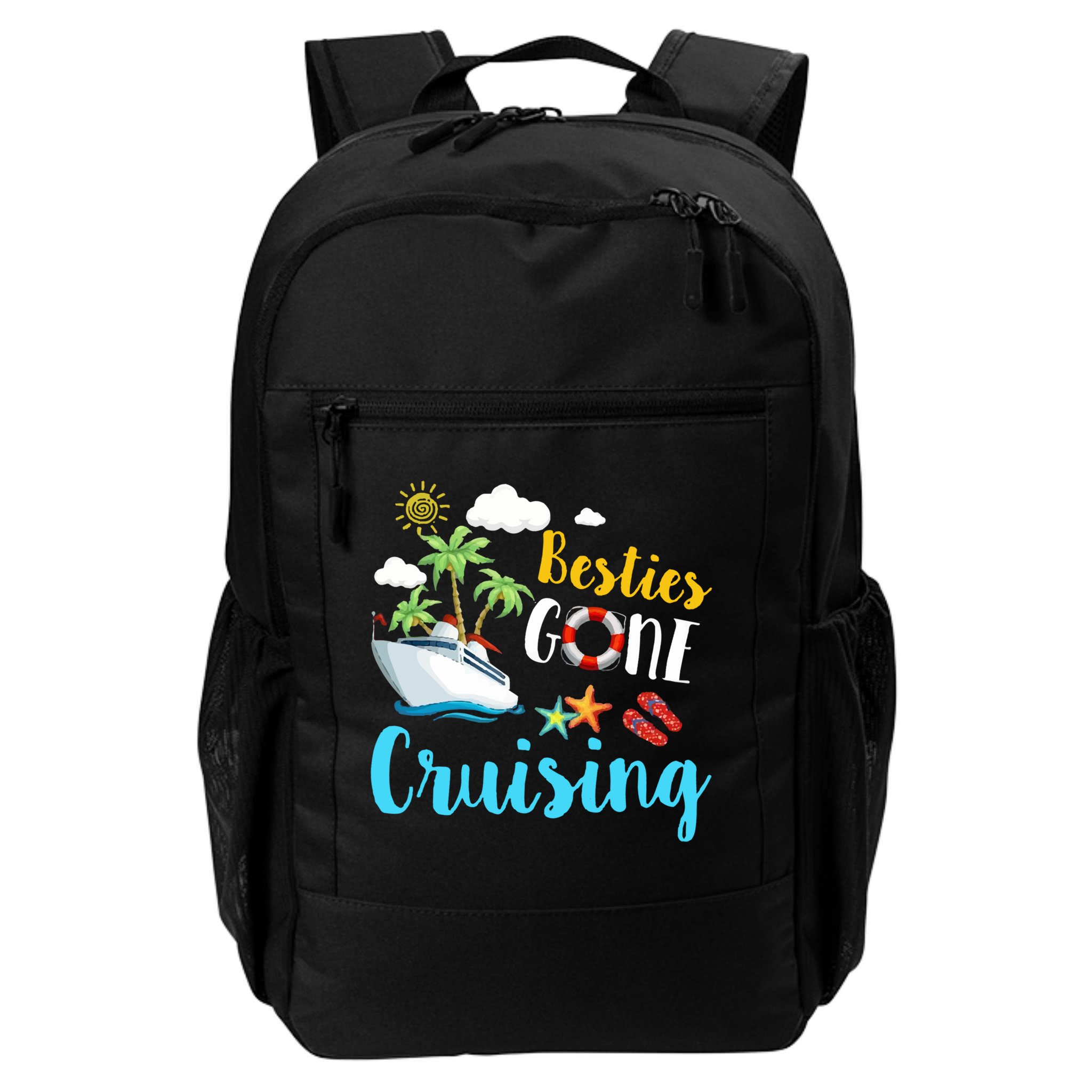 Besties Gone Cruise Matching Trip Cruising Vacation Cool Gift Backpack