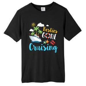 Besties Gone Cruise Matching Trip Cruising Vacation Cool Gift Tall Fusion ChromaSoft Performance T-Shirt