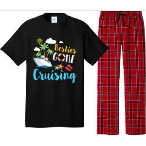 Besties Gone Cruise Matching Trip Cruising Vacation Cool Gift Pajama Set