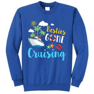 Besties Gone Cruise Matching Trip Cruising Vacation Cool Gift Sweatshirt