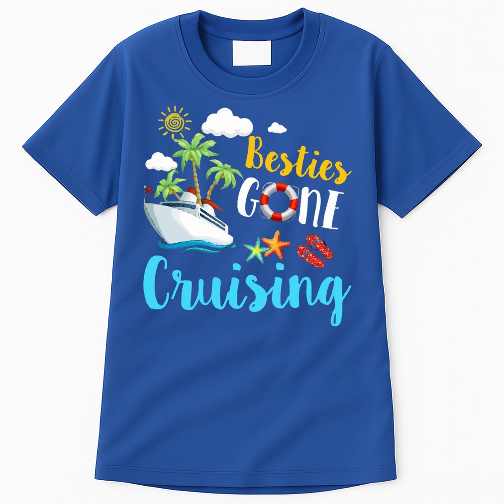 Besties Gone Cruise Matching Trip Cruising Vacation Cool Gift Tall T-Shirt