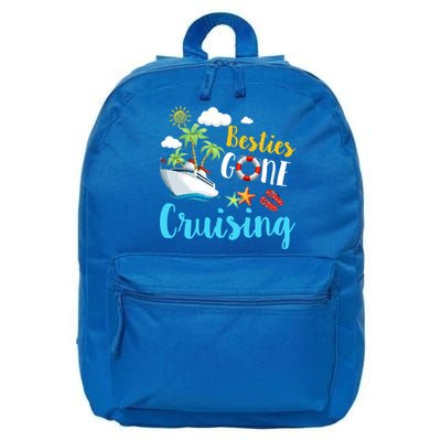 Besties Gone Cruise Matching Trip Cruising Vacation Cool Gift 16 in Basic Backpack