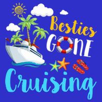Besties Gone Cruise Matching Trip Cruising Vacation Cool Gift 16 in Basic Backpack
