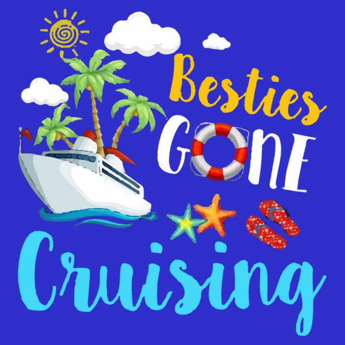 Besties Gone Cruise Matching Trip Cruising Vacation Cool Gift 16 in Basic Backpack