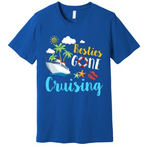 Besties Gone Cruise Matching Trip Cruising Vacation Cool Gift Premium T-Shirt