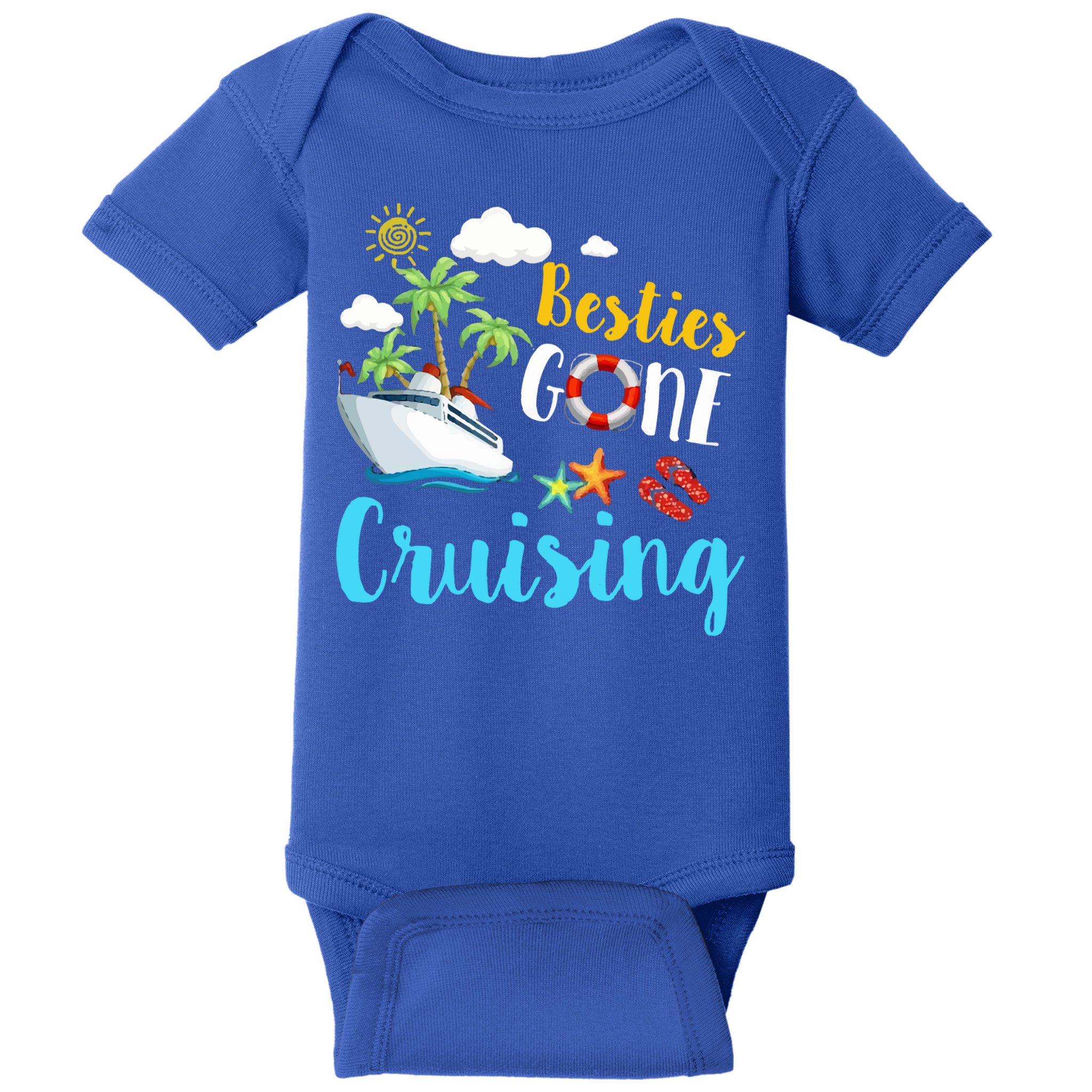 Besties Gone Cruise Matching Trip Cruising Vacation Cool Gift Baby Bodysuit