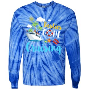 Besties Gone Cruise Matching Trip Cruising Vacation Cool Gift Tie-Dye Long Sleeve Shirt