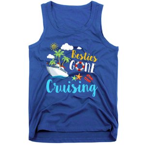 Besties Gone Cruise Matching Trip Cruising Vacation Cool Gift Tank Top