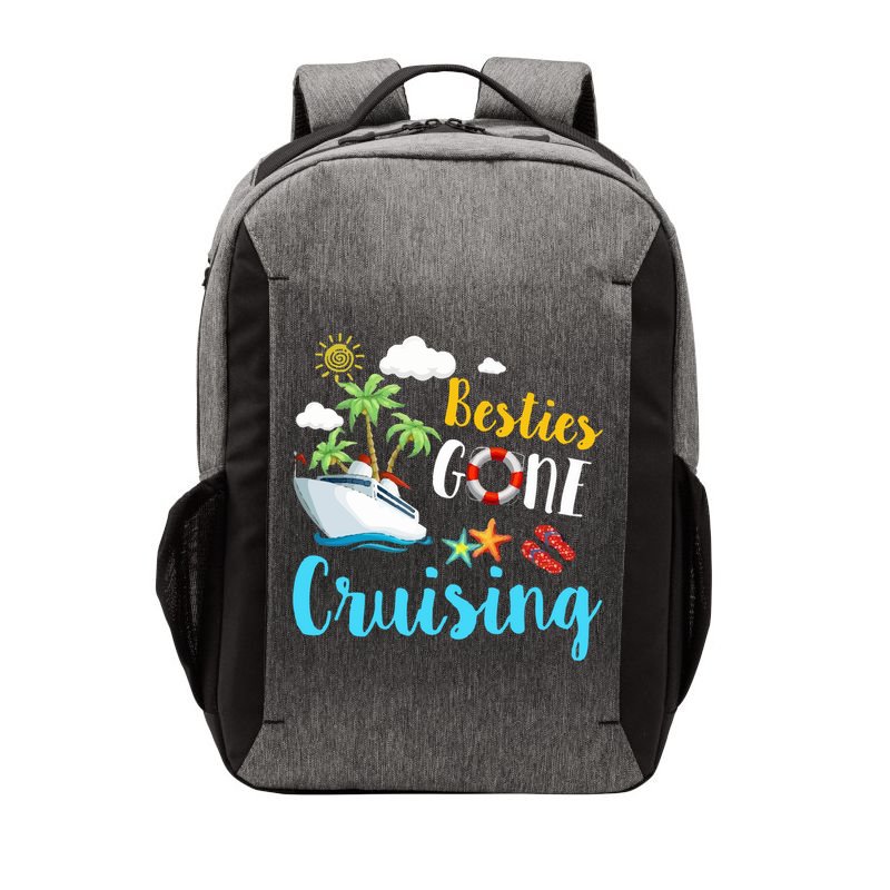 Besties Gone Cruise Matching Trip Cruising Vacation Cool Gift Vector Backpack