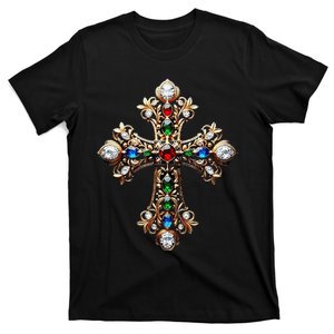 Baroque Gold Cross T-Shirt