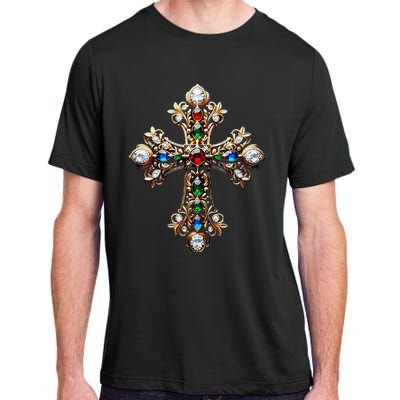 Baroque Gold Cross Adult ChromaSoft Performance T-Shirt