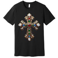 Baroque Gold Cross Premium T-Shirt