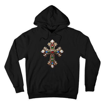 Baroque Gold Cross Tall Hoodie