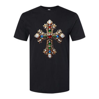 Baroque Gold Cross Softstyle CVC T-Shirt