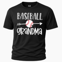 Baseball Grandma Cute From Grandson Player Arrow Heart Game Cooling Performance Crew T-Shirt