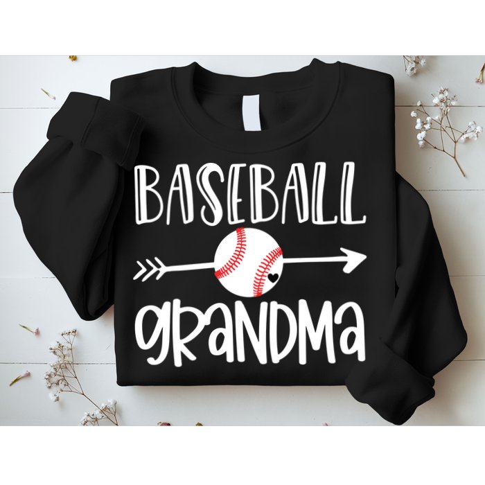Baseball Grandma Cute From Grandson Player Arrow Heart Game Sweatshirt