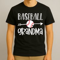 Baseball Grandma Cute From Grandson Player Arrow Heart Game T-Shirt