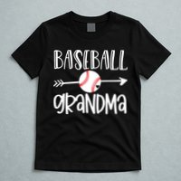 Baseball Grandma Cute From Grandson Player Arrow Heart Game T-Shirt