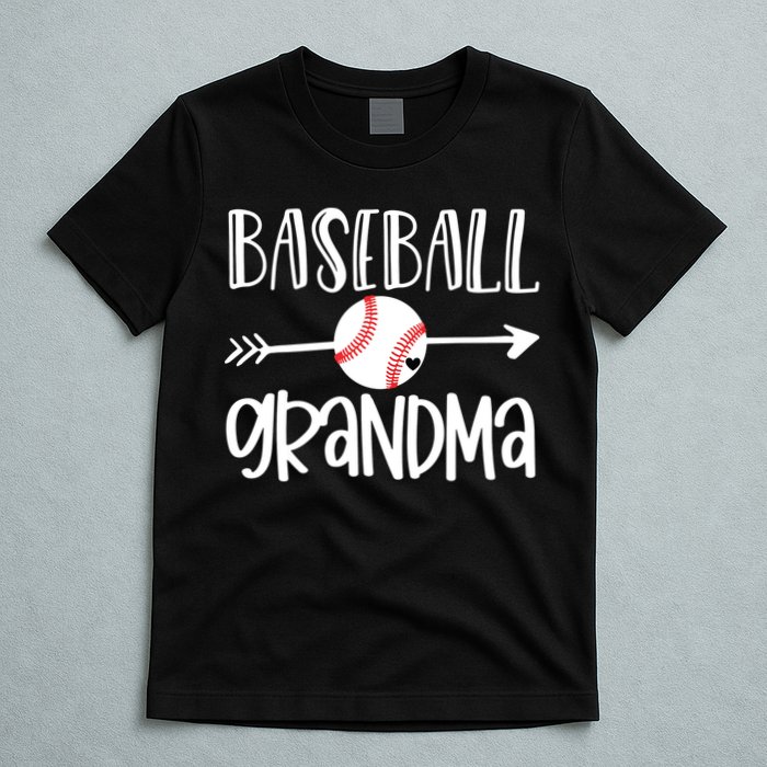 Baseball Grandma Cute From Grandson Player Arrow Heart Game T-Shirt