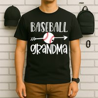 Baseball Grandma Cute From Grandson Player Arrow Heart Game T-Shirt