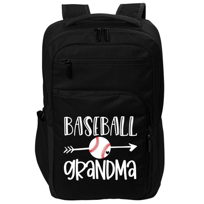 Baseball Grandma Cute From Grandson Player Arrow Heart Game Impact Tech Backpack