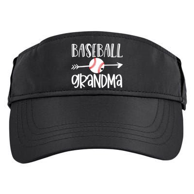 Baseball Grandma Cute From Grandson Player Arrow Heart Game Adult Drive Performance Visor