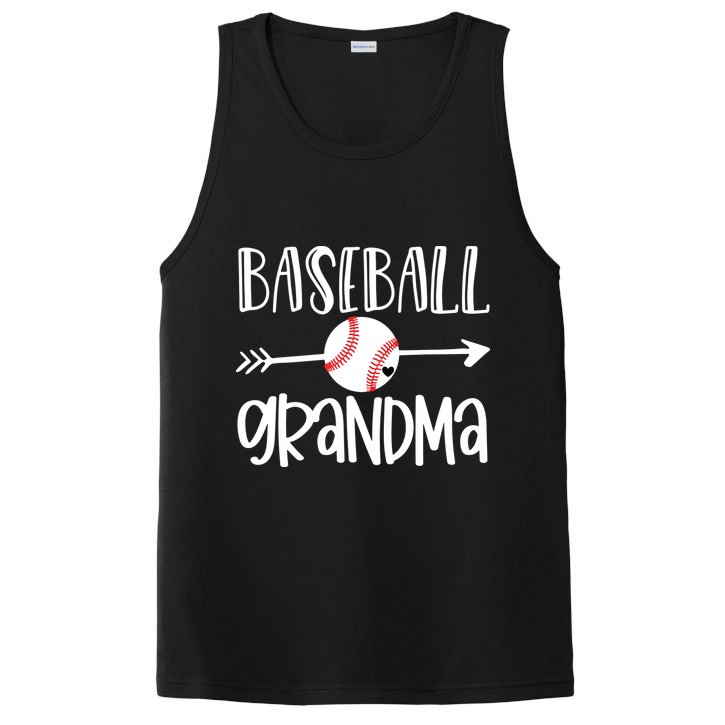 Baseball Grandma Cute From Grandson Player Arrow Heart Game PosiCharge Competitor Tank