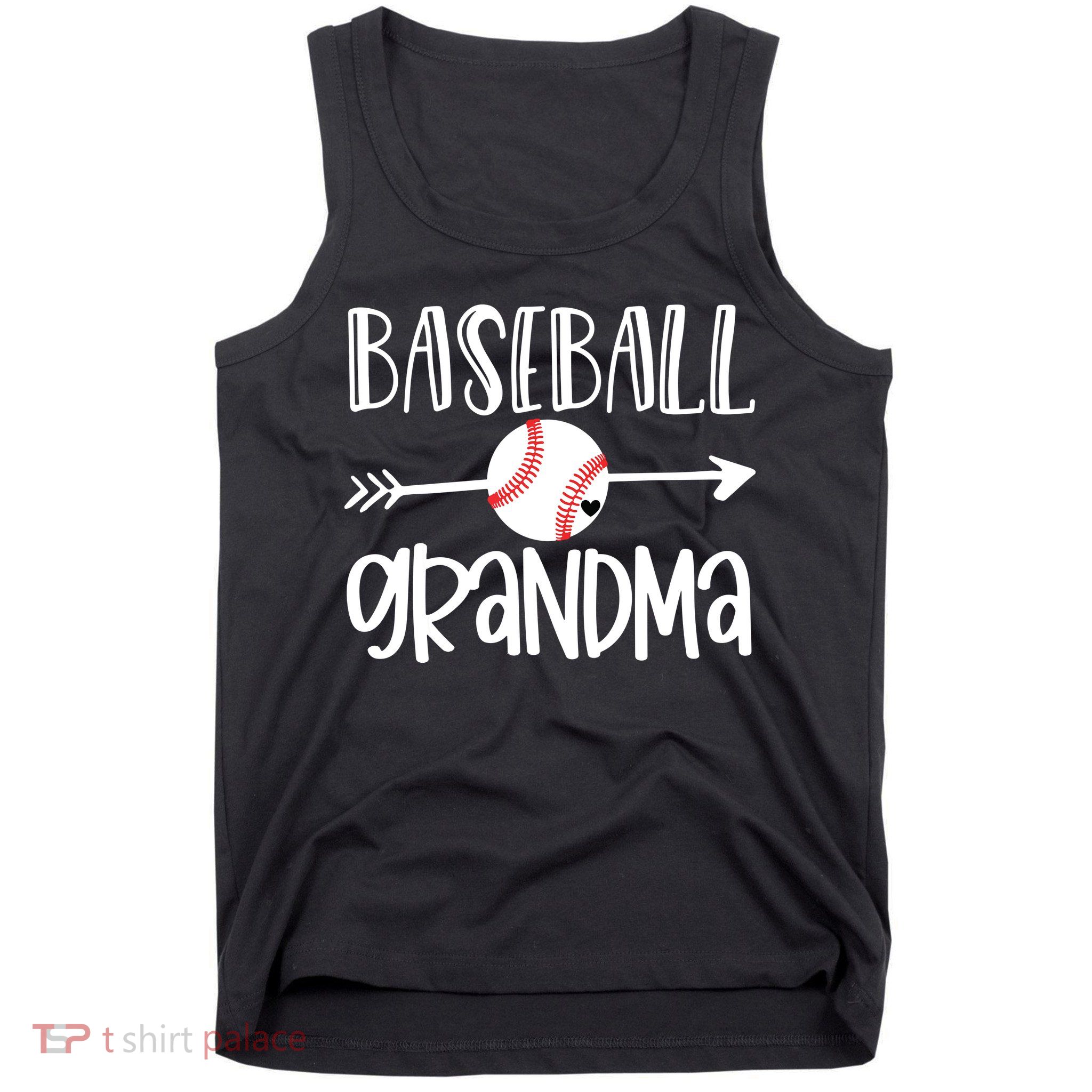 Baseball Grandma Cute From Grandson Player Arrow Heart Game Tank Top