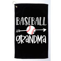 Baseball Grandma Cute From Grandson Player Arrow Heart Game Golf Towel