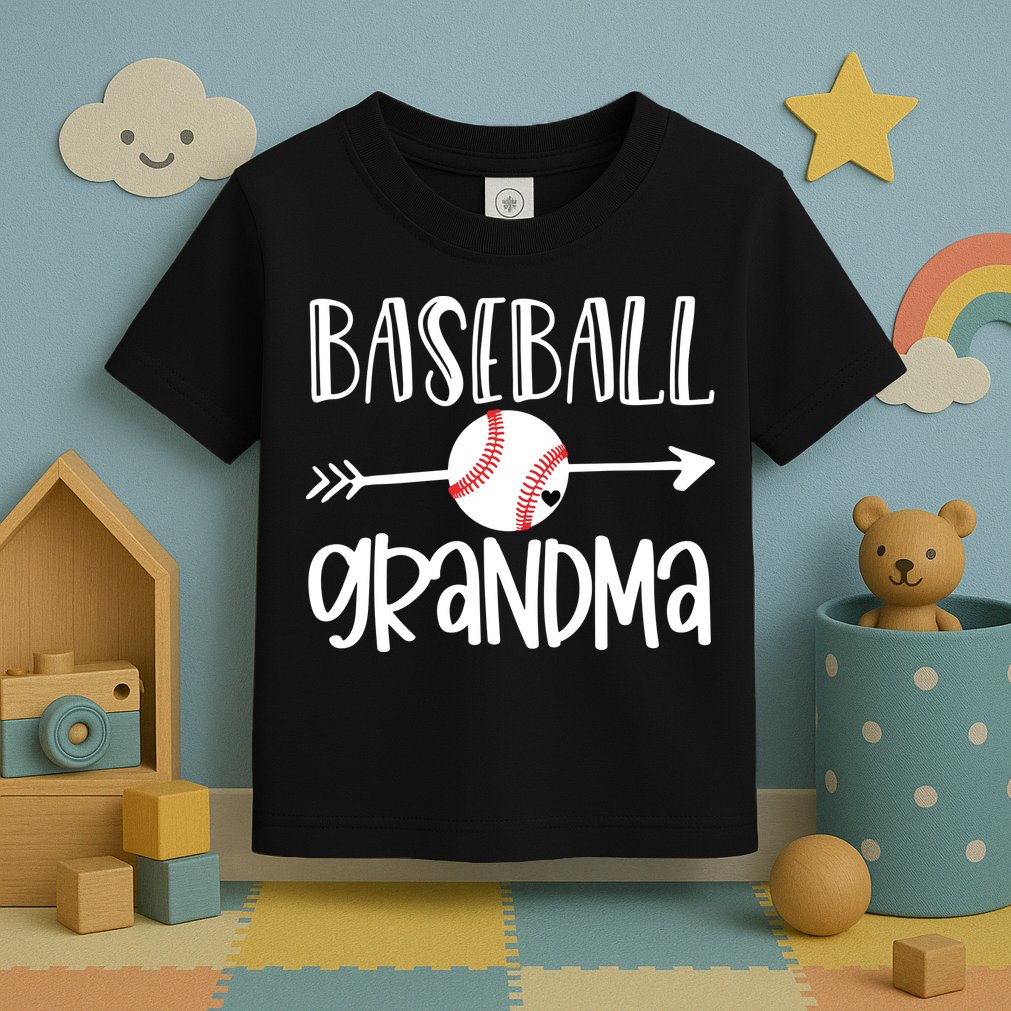 Baseball Grandma Cute From Grandson Player Arrow Heart Game Toddler T-Shirt