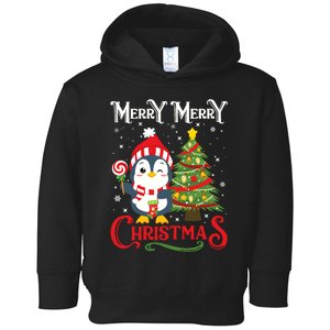 Boy Girl Christmas Pajamas Funny Penguin Toddler Hoodie