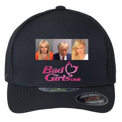 Bad Girls Club Donald Trump Mug Shot Flexfit Unipanel Trucker Cap