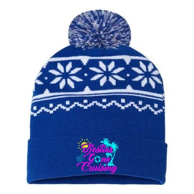 Besties Gone Cruise Matching Trip Cruising Vacation Cute Gift USA-Made Snowflake Beanie