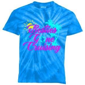 Besties Gone Cruise Matching Trip Cruising Vacation Cute Gift Kids Tie-Dye T-Shirt