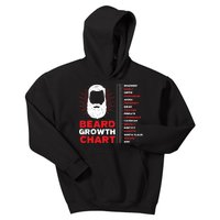 Beard Growth Chart Length Ruler Cute |  Gift Kids Hoodie