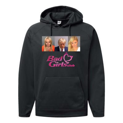 Bad Girls Club Donald Trump Mug Shot Performance Fleece Hoodie