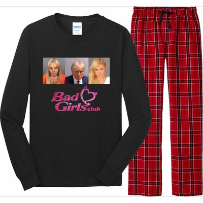 Bad Girls Club Donald Trump Mug Shot Long Sleeve Pajama Set