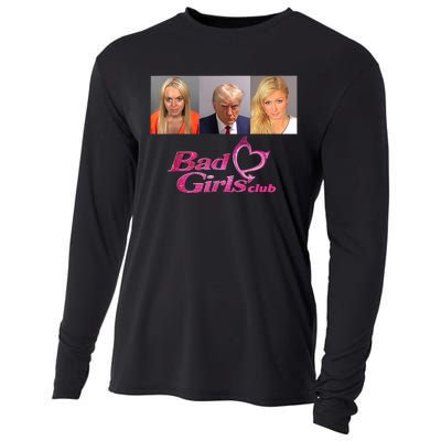 Bad Girls Club Donald Trump Mug Shot Cooling Performance Long Sleeve Crew