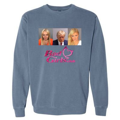 Bad Girls Club Donald Trump Mug Shot Garment-Dyed Sweatshirt