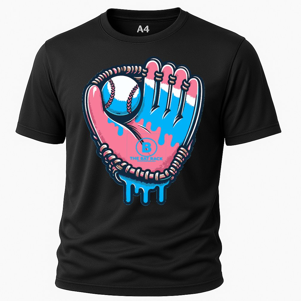 Baseball Glove Cotton Candy Drip Performance Shirt