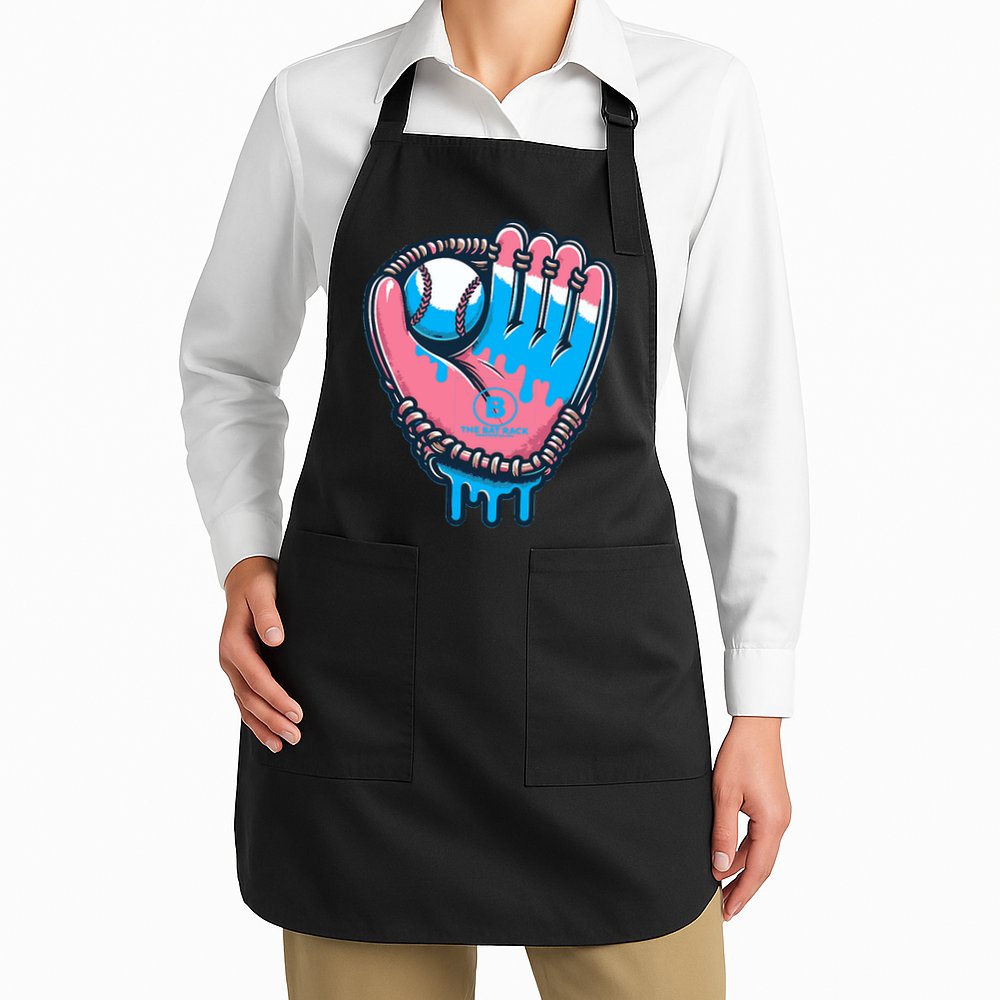 Baseball Glove Cotton Candy Drip Apron