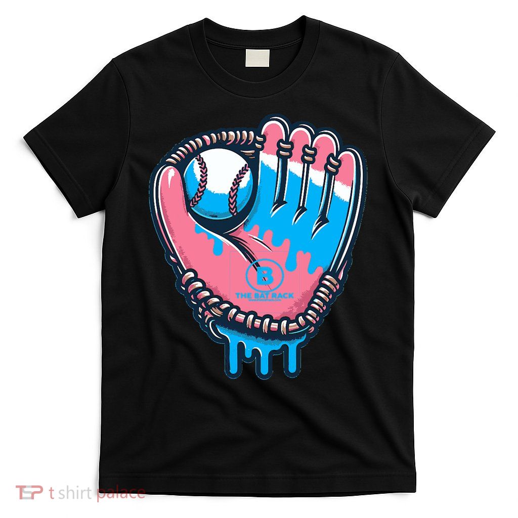 Baseball Glove Cotton Candy Drip T-Shirt