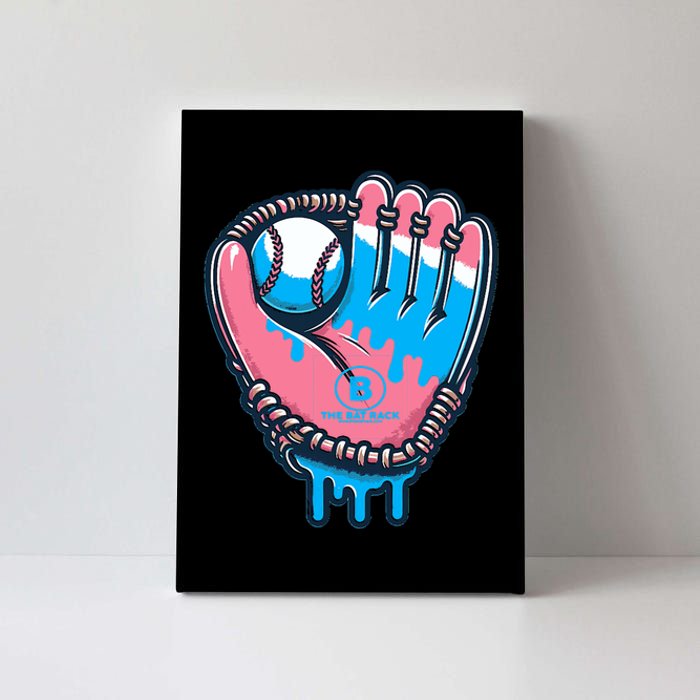 Baseball Glove Cotton Candy Drip Canvas