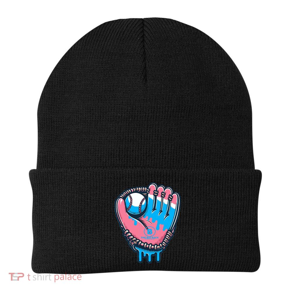 Baseball Glove Cotton Candy Drip Beanie