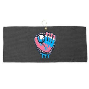 Baseball Glove Cotton Candy Drip Large Microfiber Waffle Golf Towel