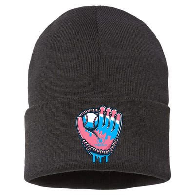 Baseball Glove Cotton Candy Drip Sustainable Knit Beanie