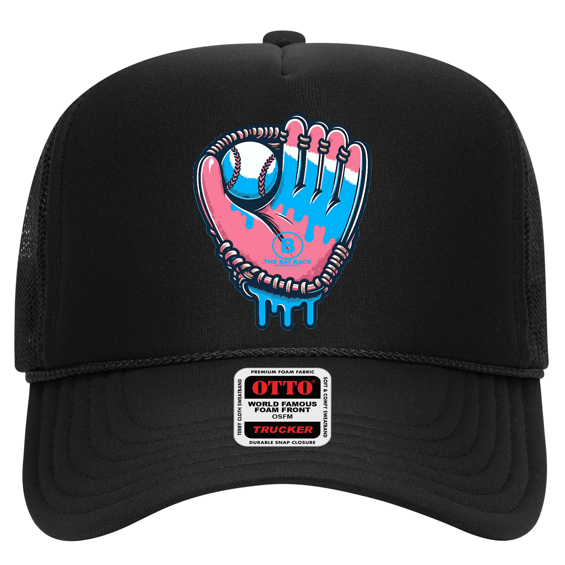 Baseball Glove Cotton Candy Drip Hat