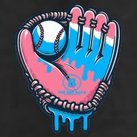 Baseball Glove Cotton Candy Drip Hat