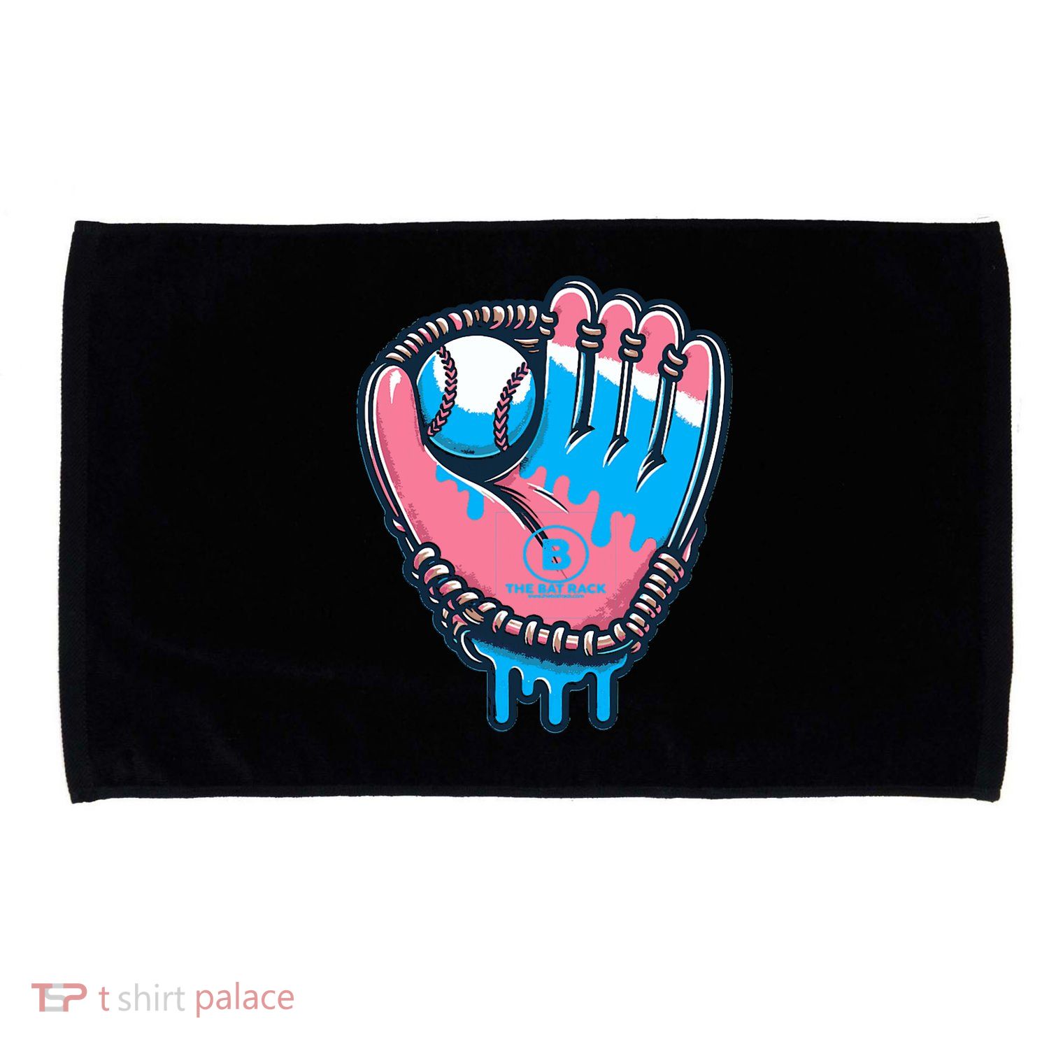 Baseball Glove Cotton Candy Drip Microfiber Hand Towel