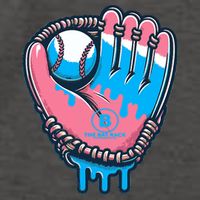 Baseball Glove Cotton Candy Drip Vector Backpack